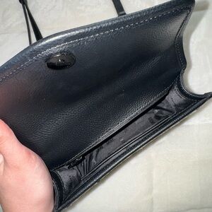 Elegant Black Leather Shoulder Bag